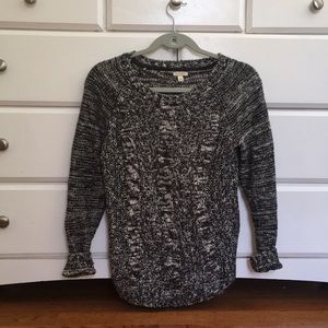 Classic marbled woven sweater
